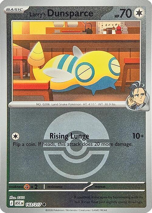 Ascended Heroes Larry's Dunsparce [Ball] Pokémon card